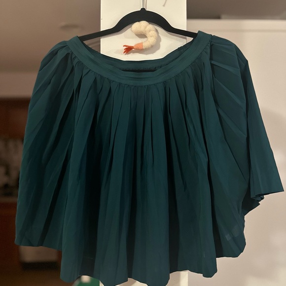 H&M Divided Pleated Green Mini Skirt - Picture 1 of 2